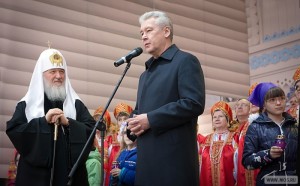  Сергей Собянин принял участие в освящении храма Преображения Господня