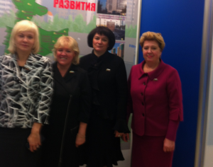 Глава МО  Нагорный Наталья Медведева (вторая справа) присутствовала на встрече с мэром Москвы Сергеем Собяниным