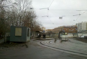 Трамвайный круг в Нагорном районе