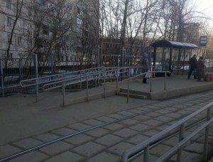Разворотный трамвайный круг рядом с Москворецким рынком
