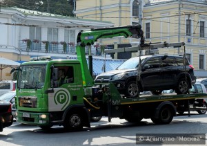 Работа эвакуатора в Москве