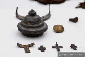 Находки, обнаруженные в ходе археологических  работ в парке "Зарядье"