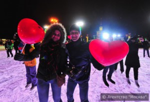День святого Валентина в Москве