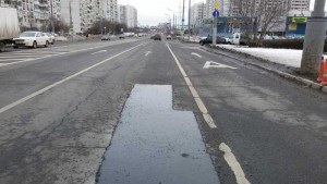 Отремонтированное дорожное покрытие на Балаклавском проспекте