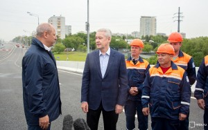 Собянин открыл движение на Аминьевском шоссе