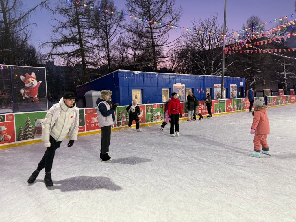 Мастер-класс по фигурному катанию для детей провели в Нагорном. Фото: страница управы района Нагорный в социальных сетях