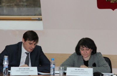 Глава МО Наталья Медведева (справа) отчиталась о проделанной работе за прошлый год