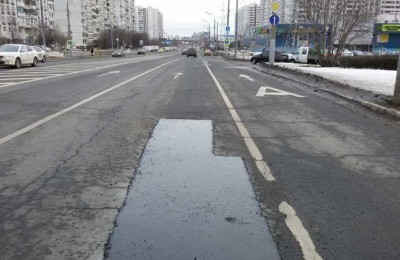Отремонтированное дорожное покрытие на Балаклавском проспекте