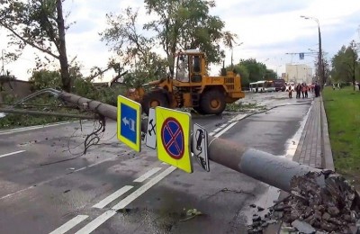 Последствия урагана в Москве 29 июня