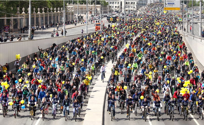 Велопарад в Москве изменит движение наземного транспорта