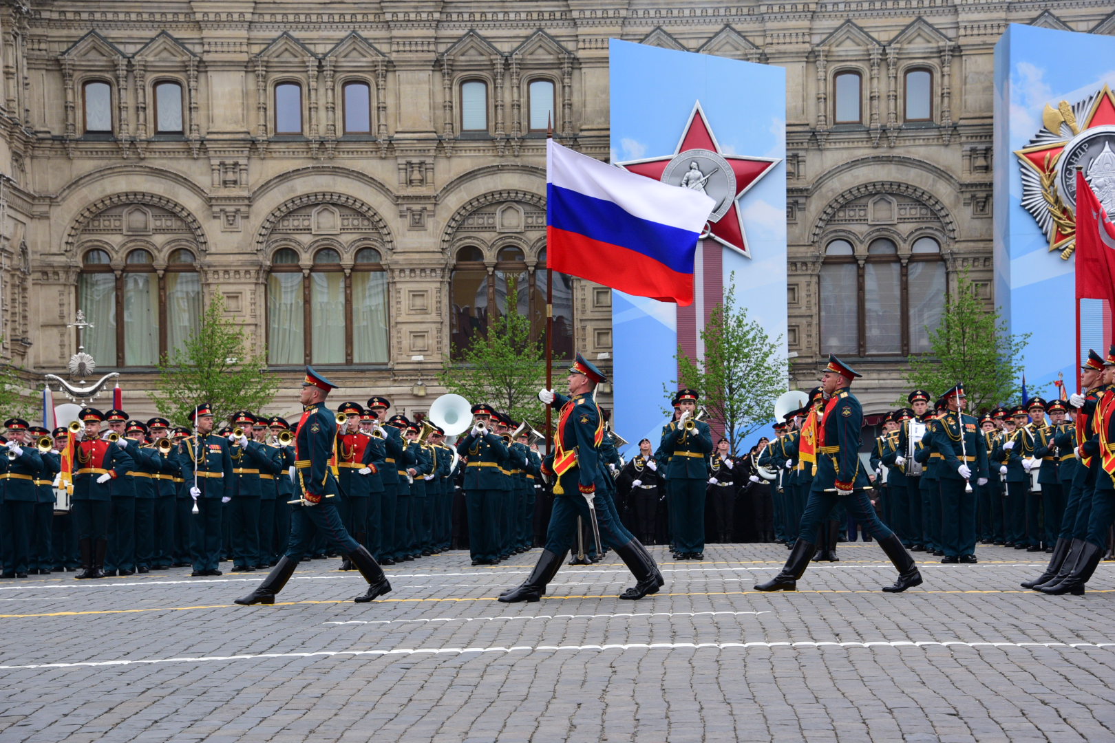 В Москве порядок и безопасность на мероприятиях 9 мая обеспечат более 20 тыс человек. Фото: Пелагия Замятина, «Вечерняя Москва»